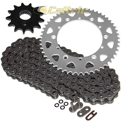 Caltric 520 O-Ring Drive Chain & Sprocket Kit In Red - Compatible With Kawasaki Ninja 250R EX250F (1988-2007)