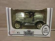 ERTL 1918 Runabout Barrel Bank 9705 Die Cast Metal 1/25 Scale Agway