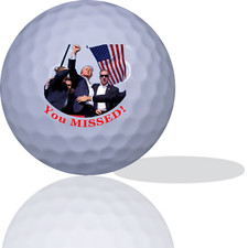 Trump You Missed Golf Balls 12 Pack - Great Gift IDEA