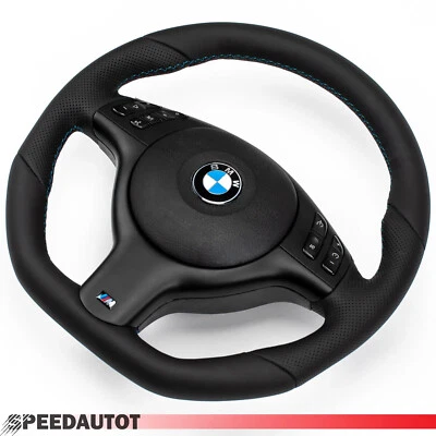 volant plat cuir BMW M-Power E46 E39 Echange standarD - Photo 1/2