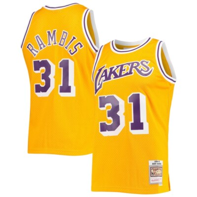 Los Angeles Lakers Kurt Rambis #31 Mitchell & Ness Gold 1984/85