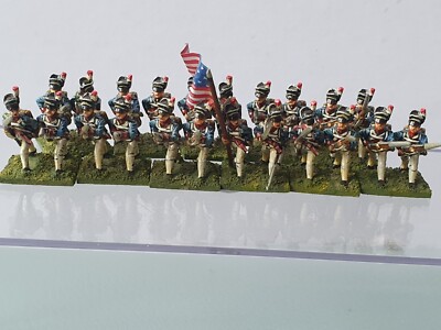 ATEMBERAUBENDER 15 mm AMERIKANISCHER UNABHÄNGIGKEITSKRIEG US LT INF 4. MASSACHUSETTS REG x 22