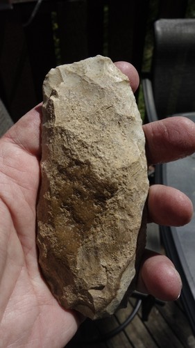 Archaic Native American Stone Knife from Iowa Flat Sided - 第 1/6 張圖片