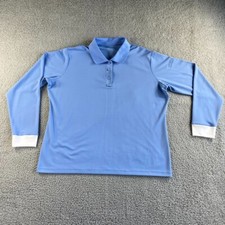 NEW Propper Polo Shirt Mens XL Blue White Pullover Tactical Long Sleeve Pockets