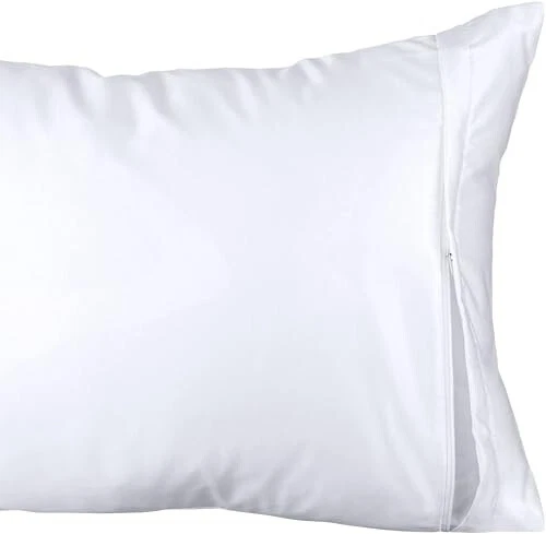 Pillowcase Cover Zippered King 6-pk Luxury Hotel Collection 200 Thread , 20x36 Foto 2 de 4