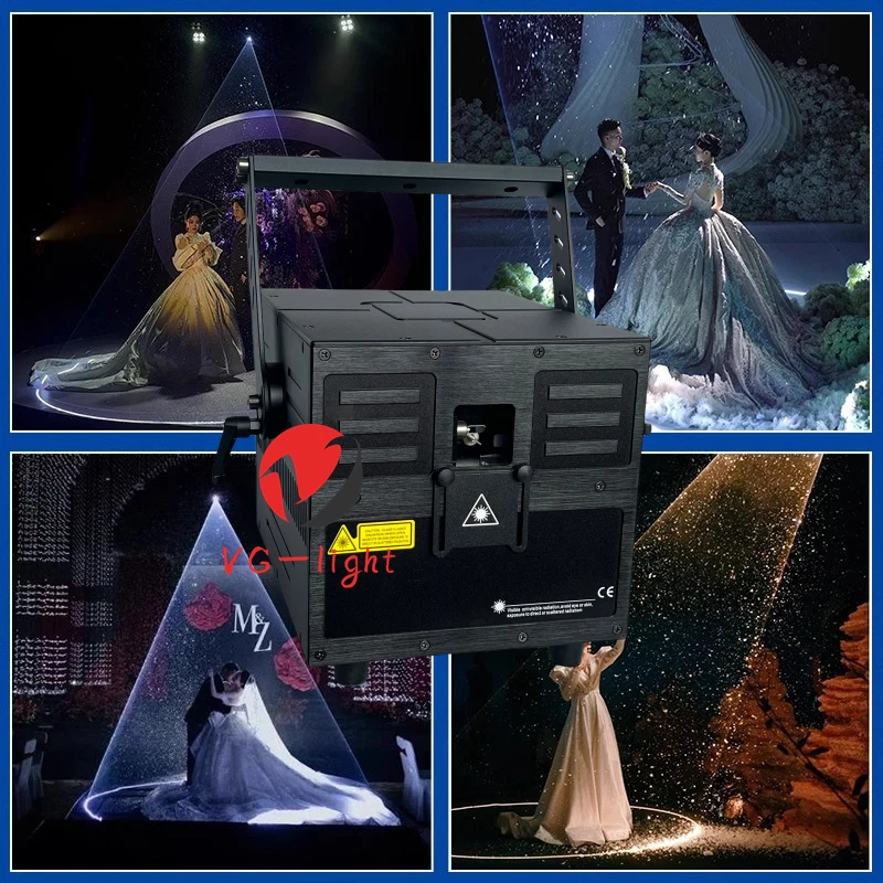 Profesional 10W RGB Animation Laser Show Lights Night Club DJ Pro Laser Lighting - Image 2 of 4