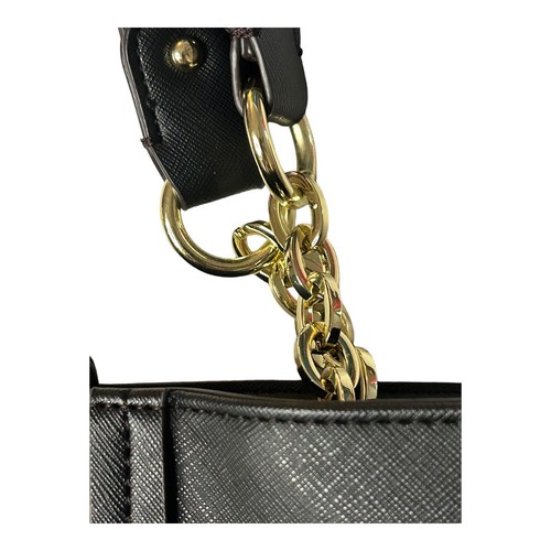 Liz Claiborne schwarz Kunstleder Schulter Handtasche Geldbeutel Doppelgriff - Bild 8 von 16