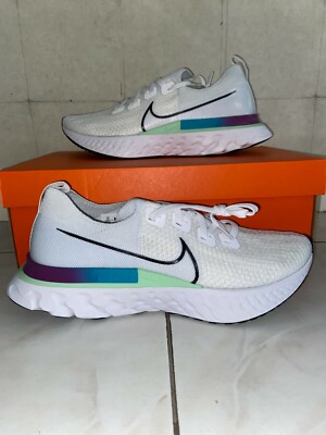 nike react white green