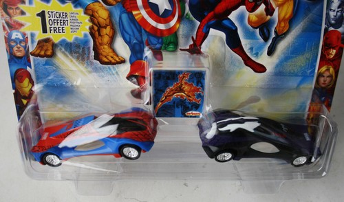 RARE 2007 MARVEL HEROES DUOZ SPIDER MAN + VENOM VEHICLE CAR 1:64 MAJORETTE NEW ! - Picture 4 of 7