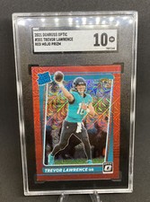 2021 Donruss Optic Red Mojo #201 Trevor Lawrence RC Rookie SGC 10 GEM MINT 🔥