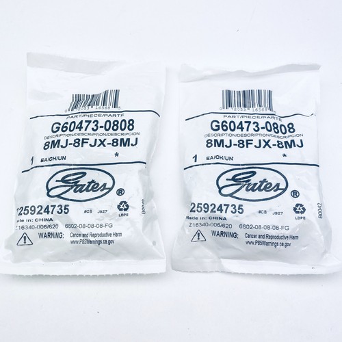 LOT OF 2 GATES HYDRAULIC TEE G604730808, 8MJ8FJX8MJ eBay