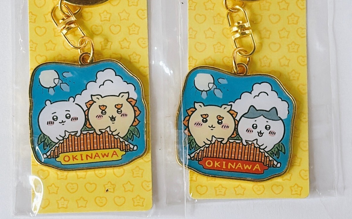 Chiikawa Hachiware Gotochi Local Die Cut Keychain Okinawa, Ramen