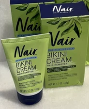 2 Nair Sensitive Formula Bikini Cream Hair Remover 1.7 oz