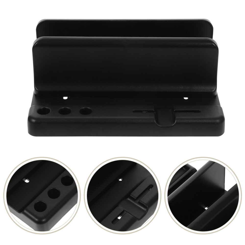 Foldable Computer Desk with Handle - Vertical Laptop Stand Workstation Holder-image