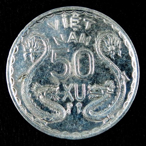 South Vietnam VNCH 1953, Set of 3 Coins 10 SU, 20 SU & 50 XU KM # 1, 2, 3 UNC - Picture 4 of 4
