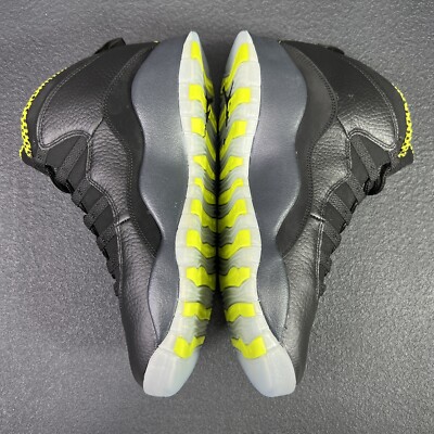 Air Jordan 10 Retro Venom Green 2014 Size 9 Mens Black  display picture 1