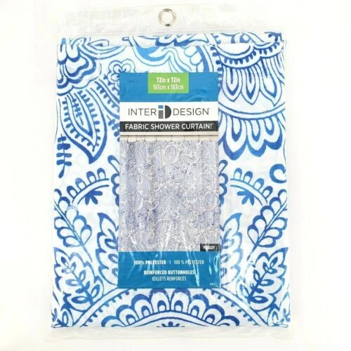 Cortinas de Ducha De Tela InterDesign Paisley