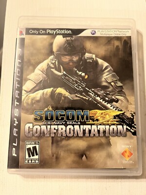 Socom Confrontation Ps3 Playstation 3 COMPLETE BLACK LABEL