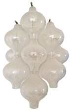 TULIPAN Kalmar Franken Wandlampe Blasenglas 1970er Design