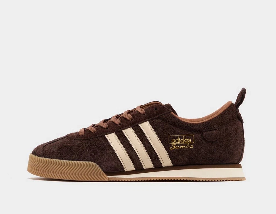 Adidas Originals Men's Samba 62 Shoes in Dark Brown