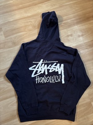 Stussy HONOLULU ネイビー パーカー Stussy Honolulu Chapter Store Navy Hoodie Medium Archive New Cut