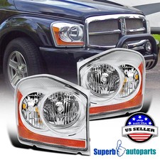 For 2004-2006 Dodge Durango Headlights Headlamps Replacement Leftright 04 05 06