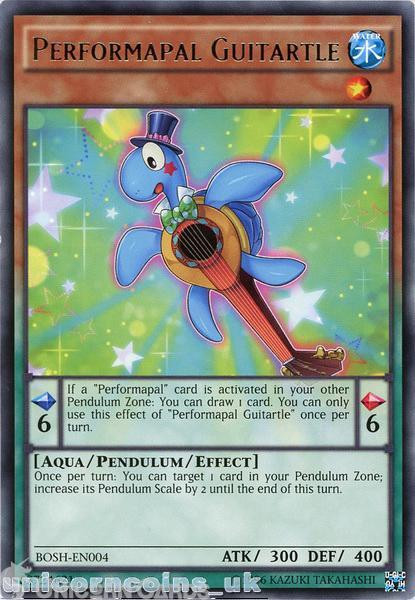 BOSH-EN004 Performapal Guitartle Rare UNL edition Mint YuGiOh Card