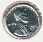 1943 WWII Lincoln Wheat Steel Penny Collectible US Collection Very Good War Coin