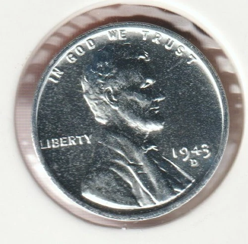 1943 WWII Lincoln Wheat Steel Penny Collectible US Collection Very Good War Coin