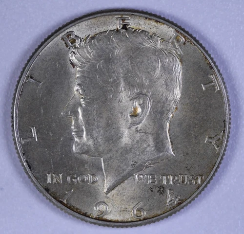 1964-D "Kennedy" Half-Dollar SILVER Coin, Extra Fine Condition