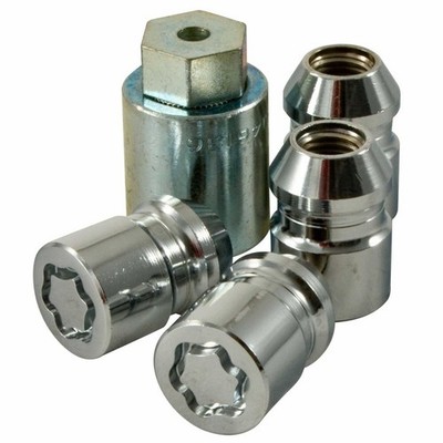 McGard Radmutternsatz Sicherung M12 x 1,5 Gewinde 60 Grad Sitz 19 mm Kopf - 24157