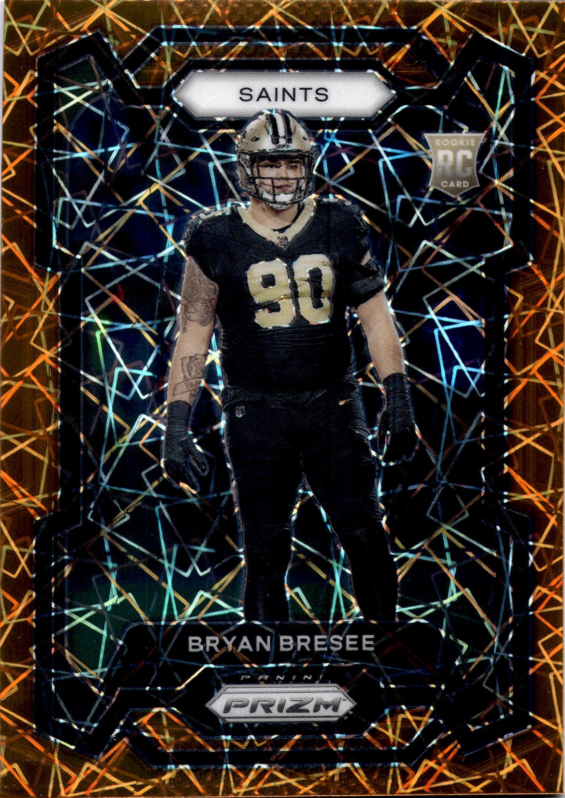 2023 Panini Prizm Bryan Bresee #372 Lazer Prizm RC New Orleans Saints