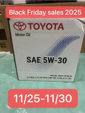 Toyota Motor Oil SAE 5W30 Case ( 6 Quarts )