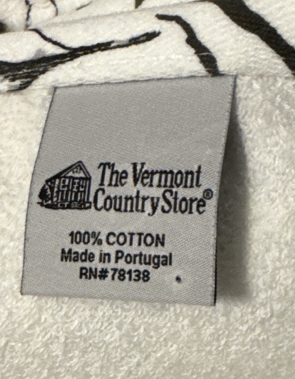 The Vermont Country Store Cardinal Bird Premium Bath Towel 100% Cotton 55x27”
