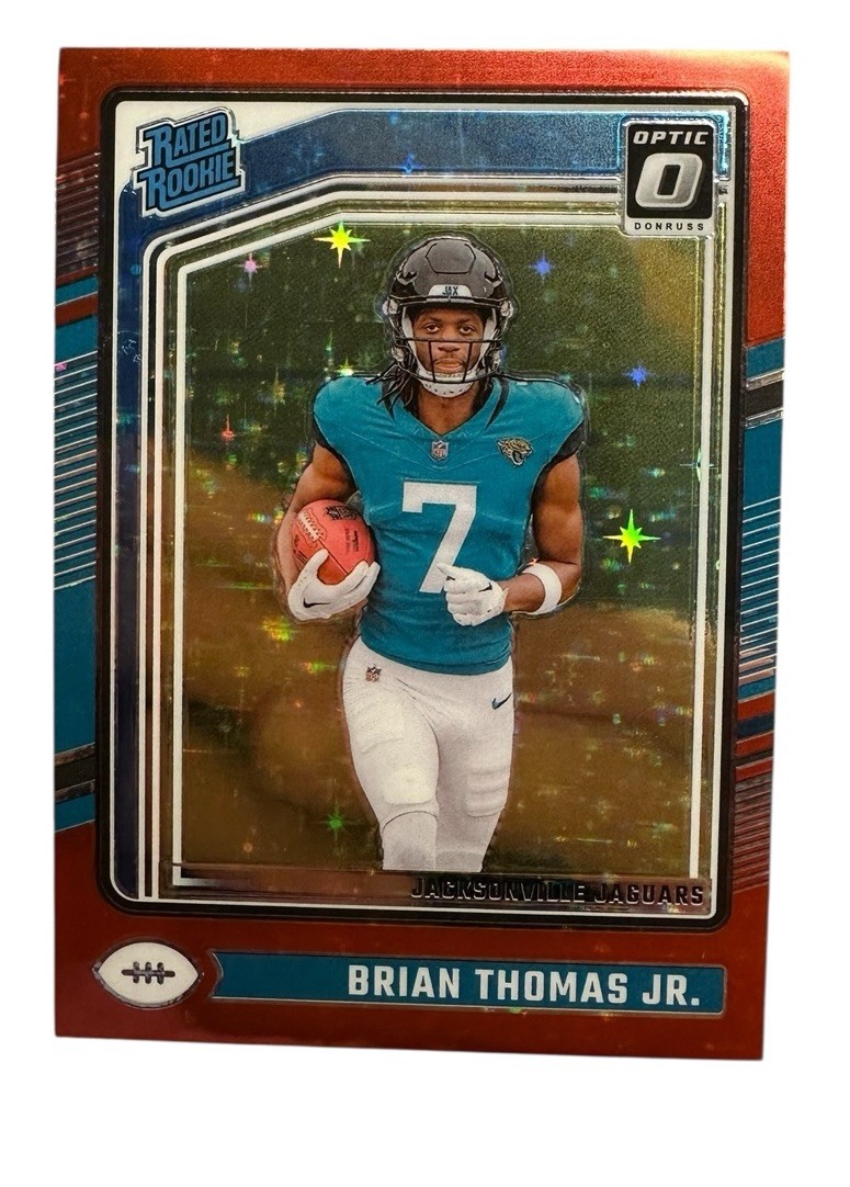 2024 Optic Brian Thomas Jr. Red Stars Rated Rookie Prizm RC #214 SSP