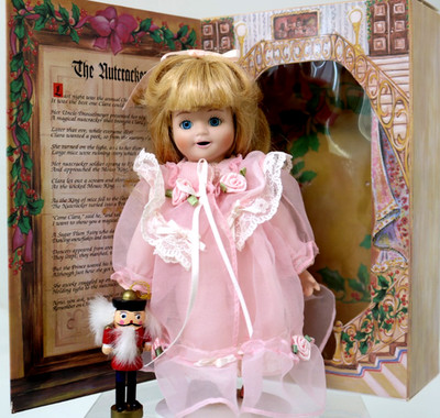 Marie Osmond Storybook Doll The Nut Cracker  1996 7'' Porcelain-Stand- Box