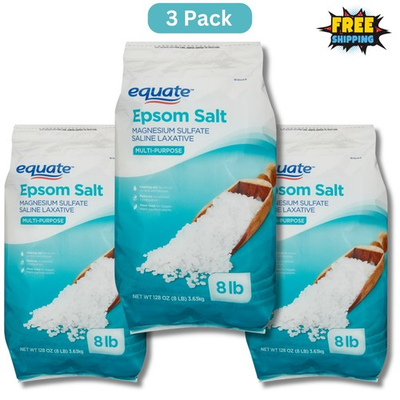 #ad Equate Epsom Salt Magnesium Sulfate 128 oz 8lb Unscented $15.50