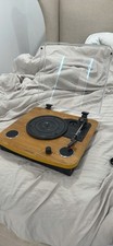 Lenco L-85 Turntable Wood Finish w/ Dust Cover, 33.3/45 RPM Brown/Black