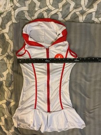 Ladies Super Sexy White & Red Nurse Lingerie 