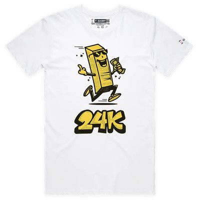 VOICEART Gold Bars 24K Clever T-Shirt with Premium Quality Graphic Design