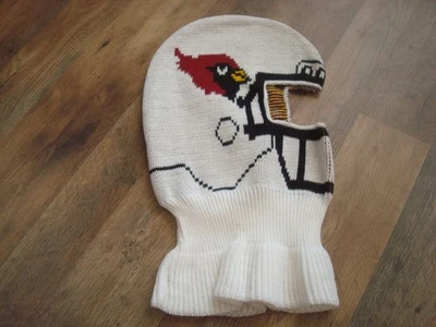 Vintage 1990 Game Face ARIZONA CARDINALS Helmet Knit Ski Mask Hat NFL USA Made