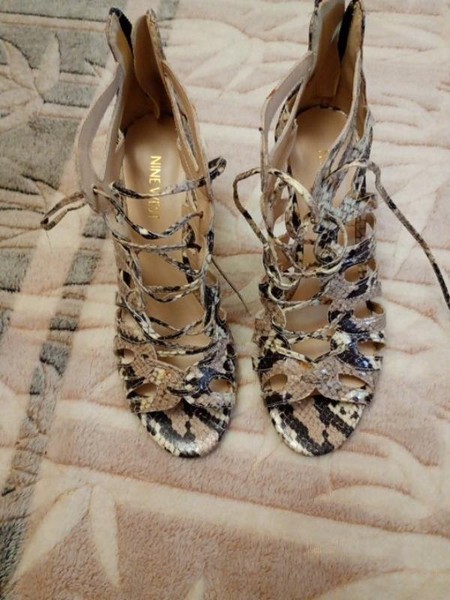 Women Nine West Heels Black 37 #BCMB