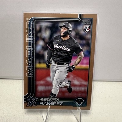 Topps 2025 Update Series Agustin Ramirez Gold Rookie #US11 Miami Marlins /2025