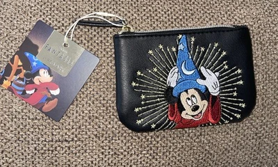 Disney Fantasia Embroidered Sorcerer Mickey Mouse Coin Purse by Primark - NWT - Image 1 of 4