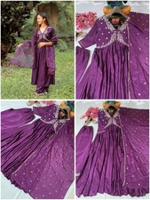 GOWN SALWAR KAMEEZ PAKISTANI INDIAN WEDDING PARTY WEAR DRESS BOLLYWOOD SUIT NEW