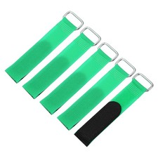5Pcs Battery Tie Down Straps 0.8x6" Green Nylon Hold Down Hook Loop Straps