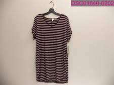 snags-Nordstrom Navy/Purple striped Shirt Dress Women's Small