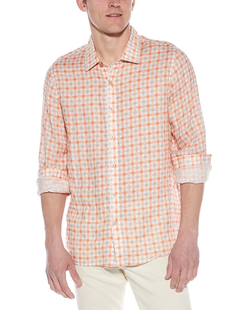 Льняная рубашка Raffi Gingham мужская