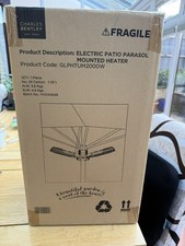 Charles Bentley 2000W Parasol Mounted Electric Patio Heater - (GLPHTUM2000W)