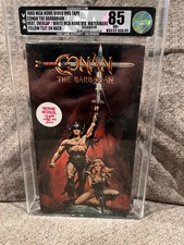 CONAN THE BARBARIAN 1985 VHS VGA Graded 85 NM w/Watermarks EARLY PRINT SEALED